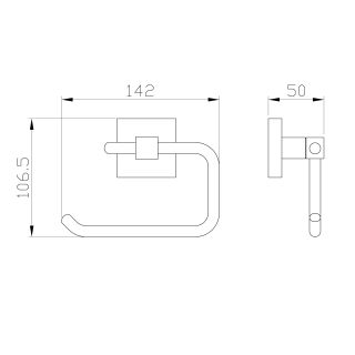 Держатель для туалетной бумаги Wonzon & Woghand Polo WW-8916-DG тёмное золото